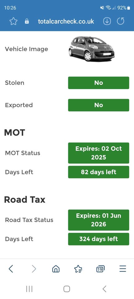 2007 CITREON C1 1.0 PETROL 2007 MOT OCTOBER/TAXED £20 A YEAR - Image 11